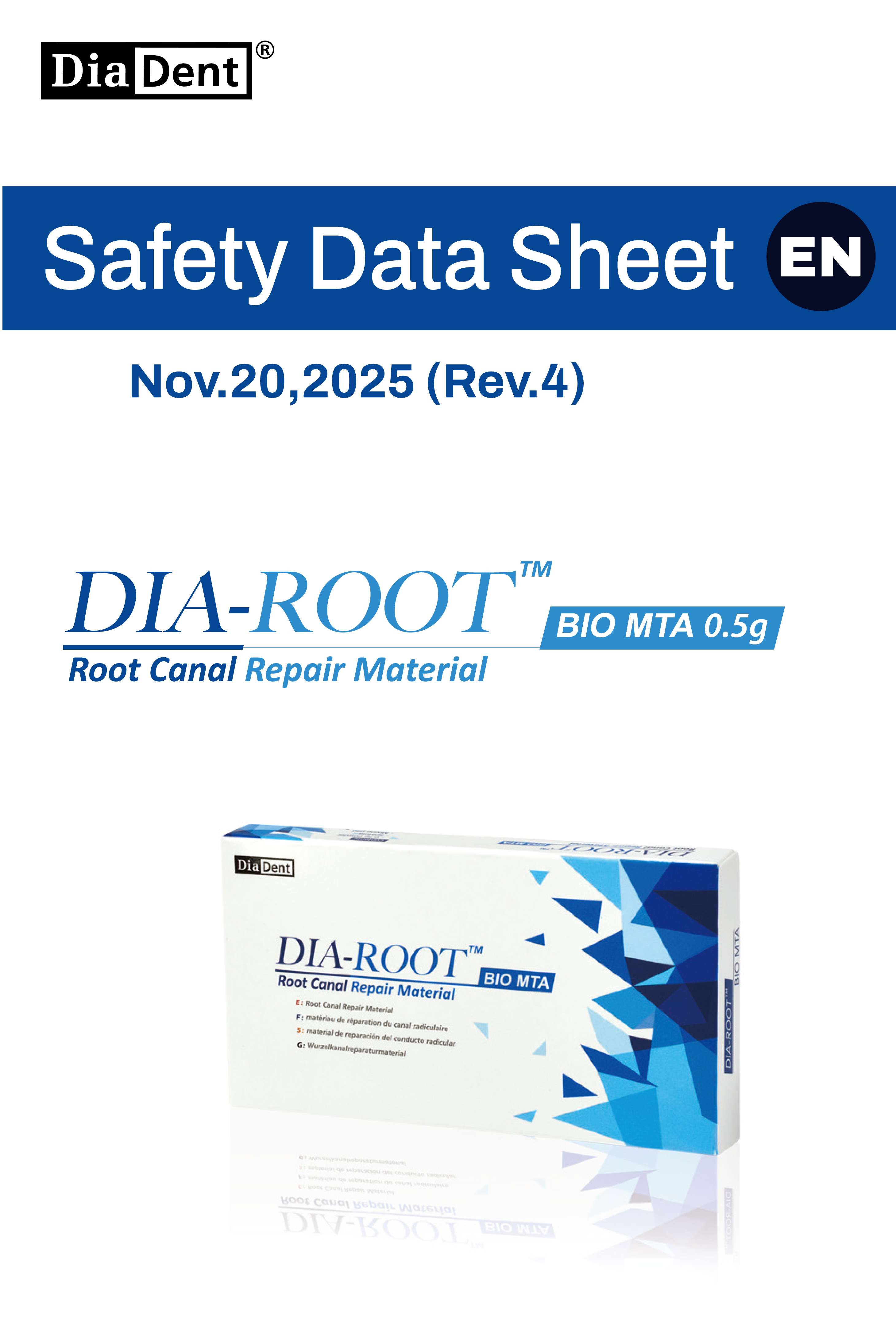 DiaRoot BioMTA SDS (Rev.4, Nov.20,2025)