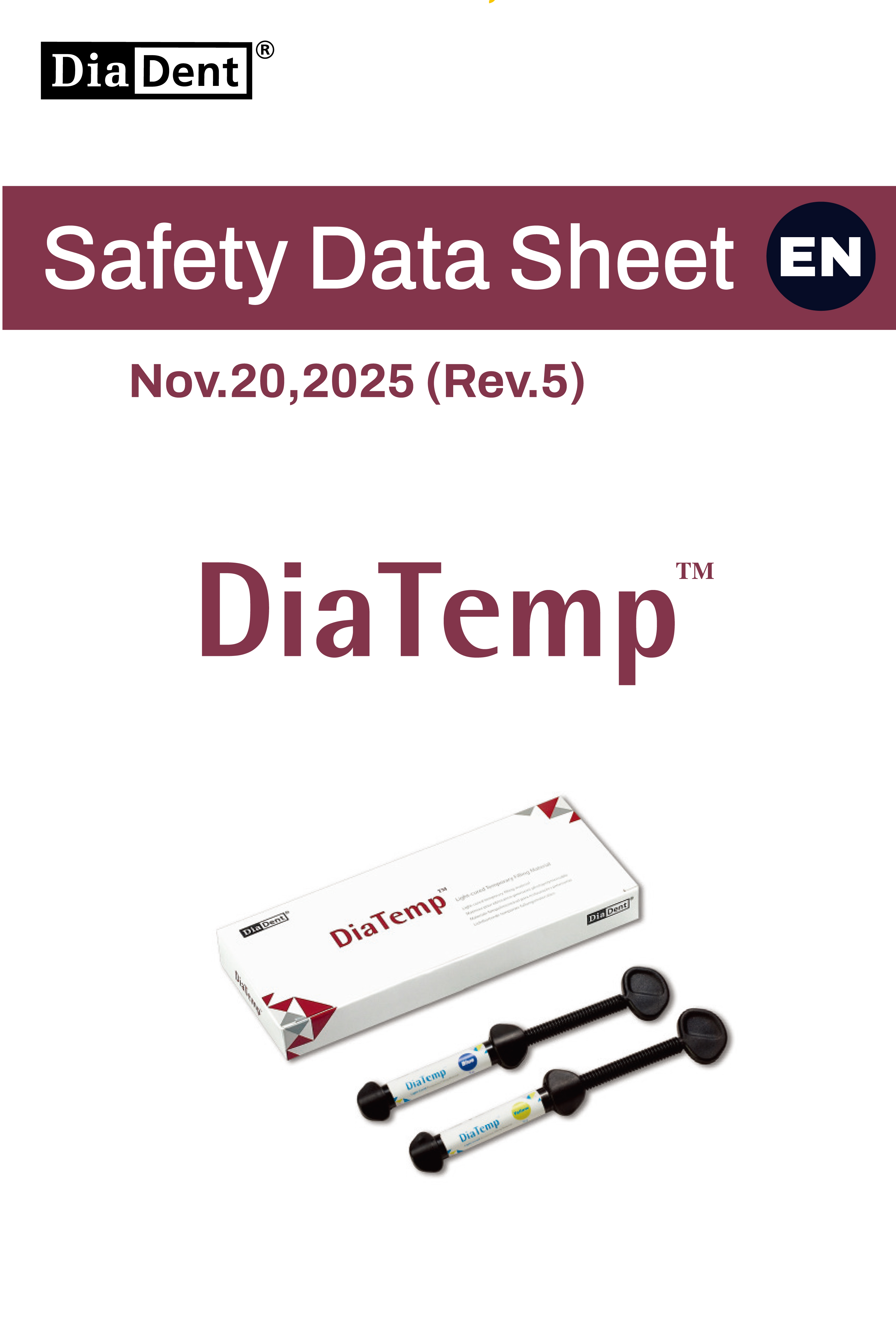 DiaTemp SDS (Rev.5, Nov.20,2025)