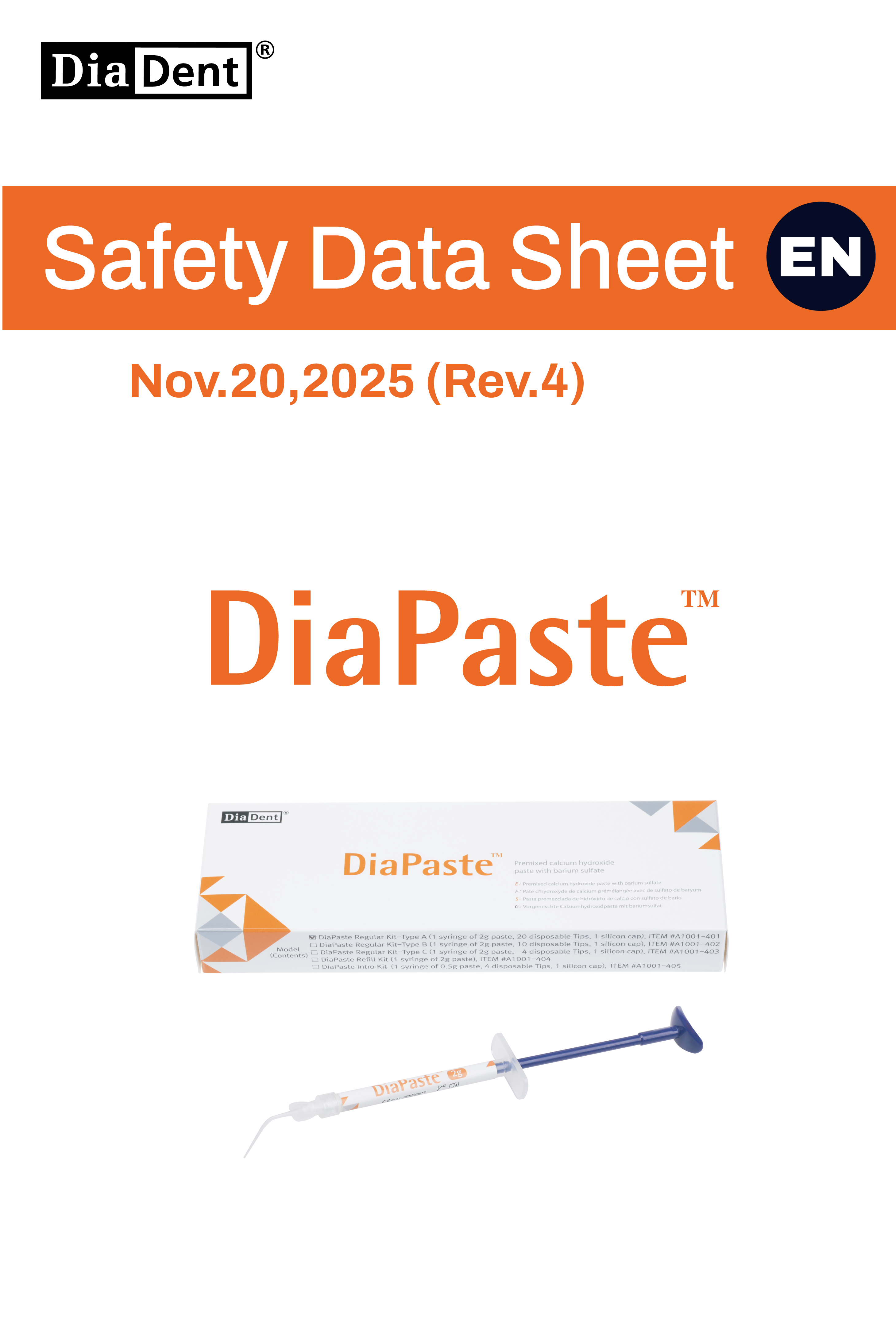 Diapaste SDS (Rev.4, Nov.20,2025)