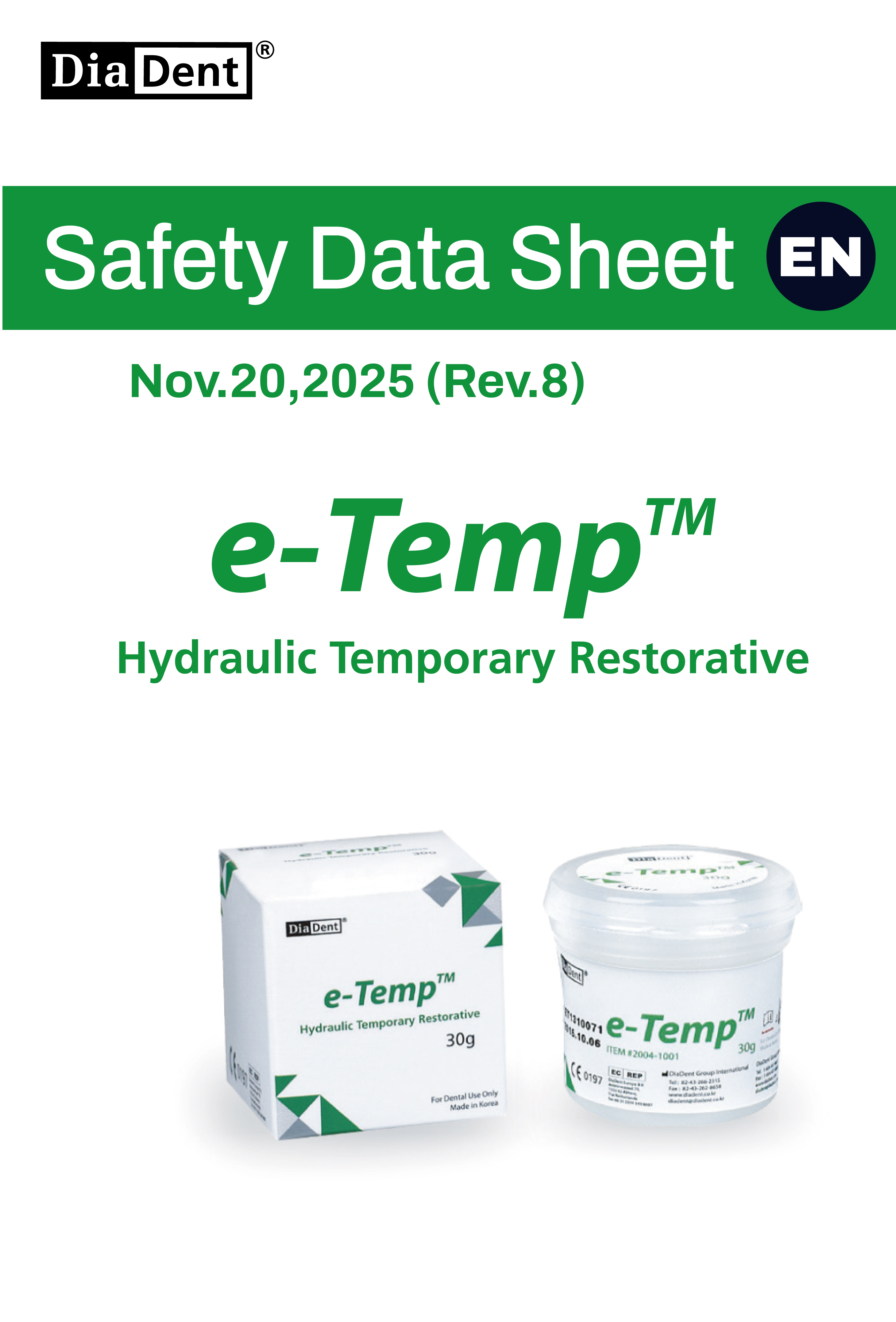 e-Temp SDS (Rev.8, Nov.20,2025)