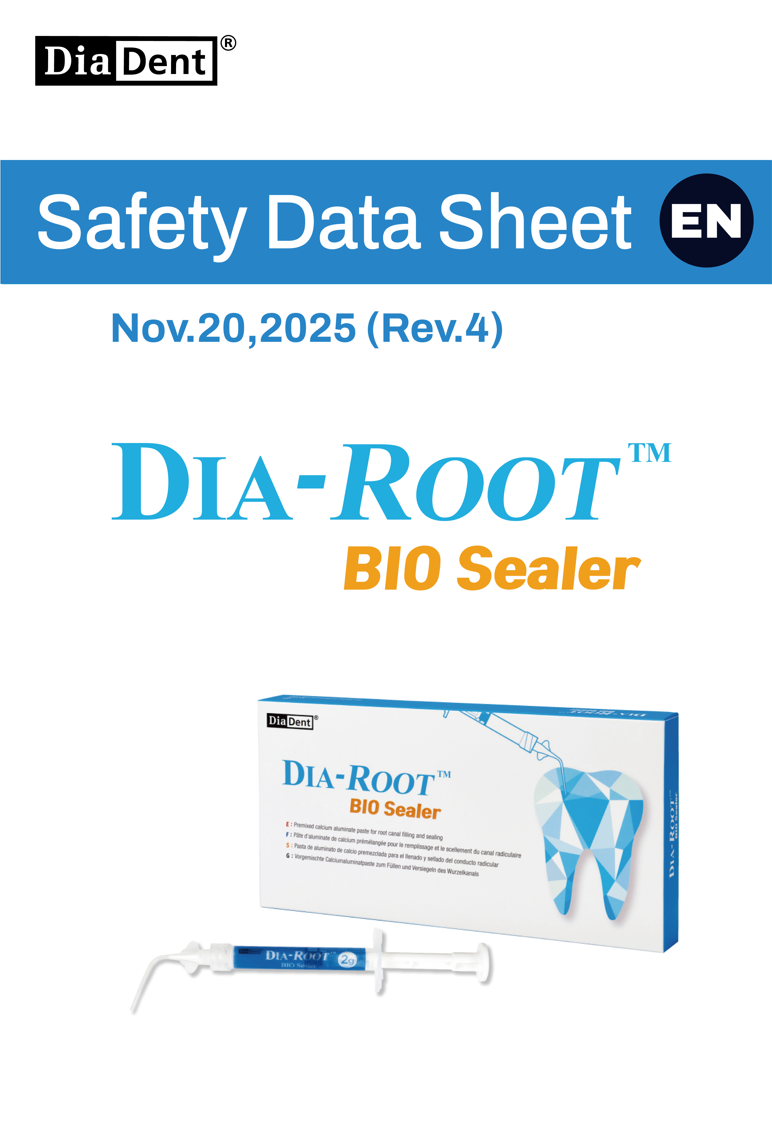 DiaRoot BioSealer SDS (Rev.4, Nov.20,2025)